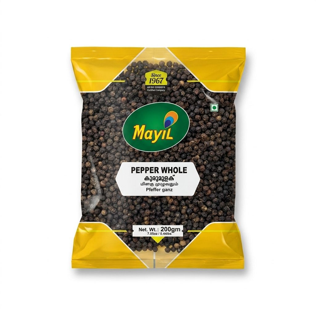 Mayil Pepper Whole 200gm