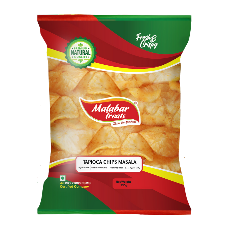 Malabar Treats Tapioca Chips Masala 150gm