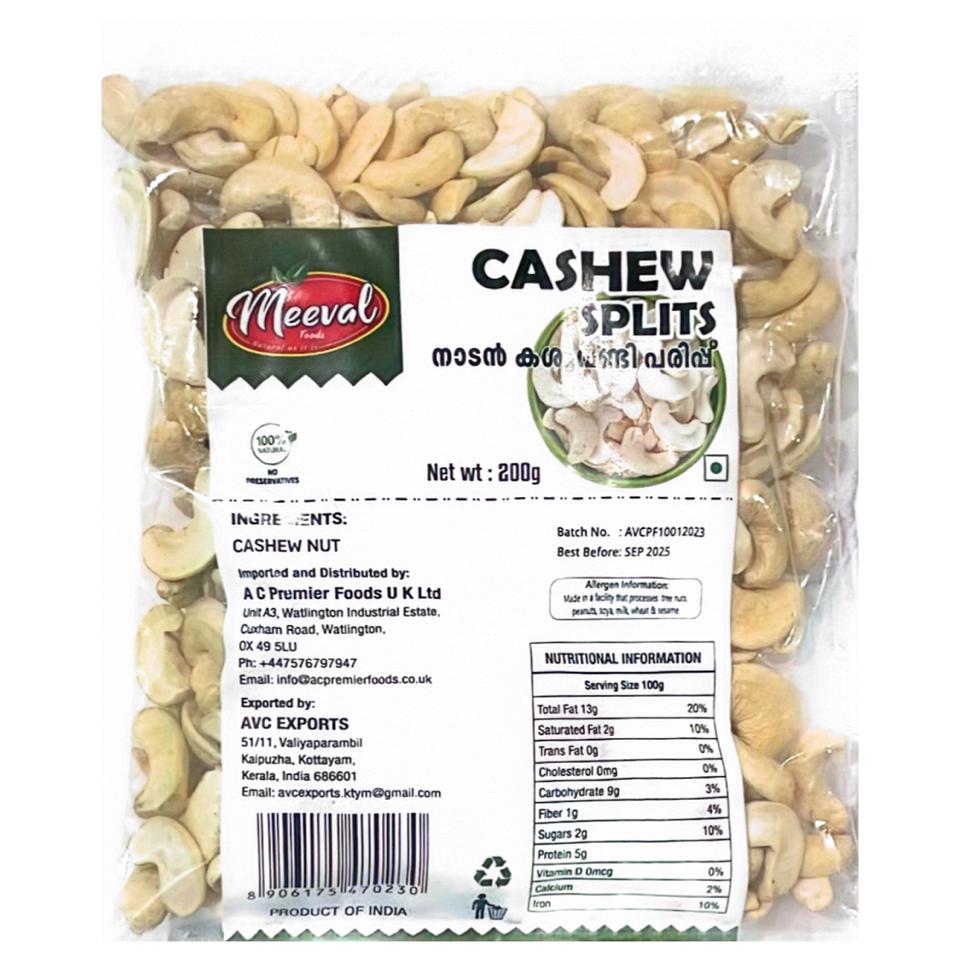 Meeval Cashew Split 200gm